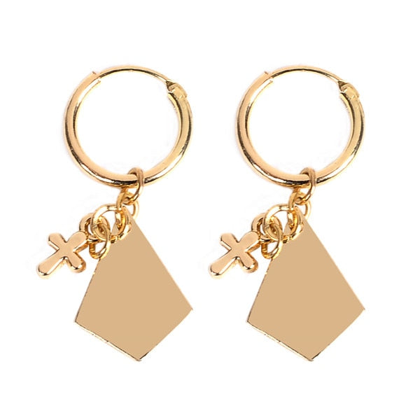 Endless hoop earrings for women cartilage  cross heart earring  color hoop earrings jewelry gift for girls