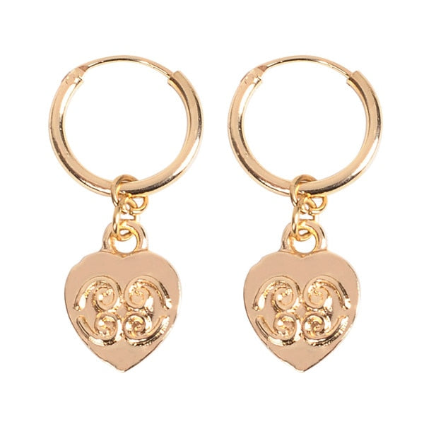 Endless hoop earrings for women cartilage  cross heart earring  color hoop earrings jewelry gift for girls