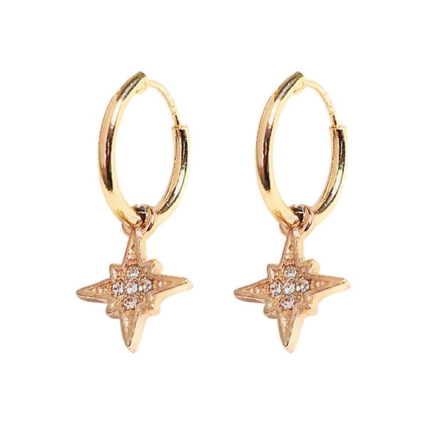 Endless hoop earrings for women cartilage  cross heart earring  color hoop earrings jewelry gift for girls