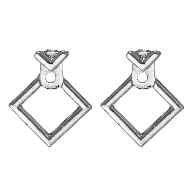 5Colors Black/White Enamel Korean Stud Earrings For Women 2019 Fashion Jewlery Simple Female Earring Oorbellen Aretes De Mujer