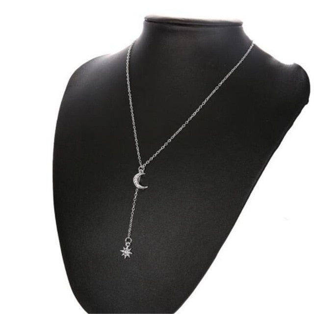 Ahmed Minimalist Star & Moon Pendant Necklaces for Women New Bijoux Statement Necklaces Collier Fashion Jewelry Dropshipping