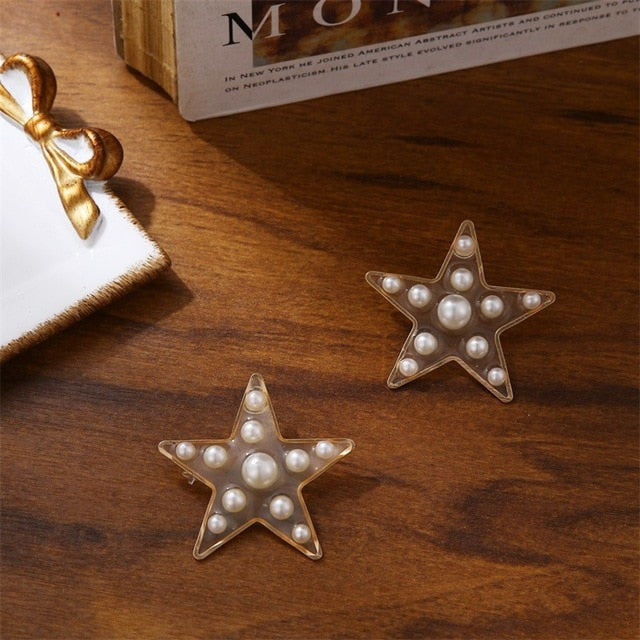 IPARAM Trend Simulation Pearl Long Earrings Female White Round Pearl Wedding Pendant Earrings Fashion Korean Jewelry Earrings