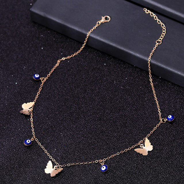 Small Animal Butterfly Stars Chain Necklaces for Women Hot Sale Gold Silver Color Clavicle Chain Necklaces Jewelry Accessories