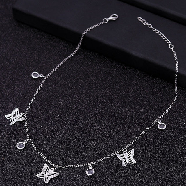 Small Animal Butterfly Stars Chain Necklaces for Women Hot Sale Gold Silver Color Clavicle Chain Necklaces Jewelry Accessories