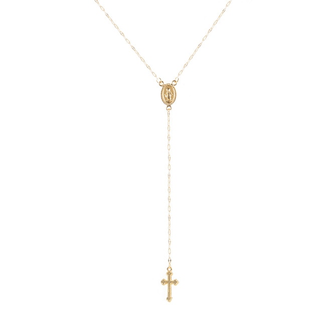 SUMENG New Fashion Summer Gold Chain Cross Necklace Small Gold Cross Religious Jewelry For Women 2020 Wholesale